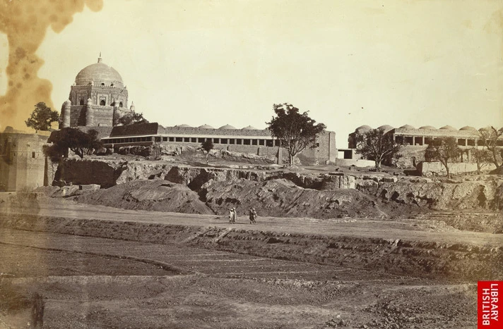 Multan Fort in the nineteenth century · a regional archival photograph