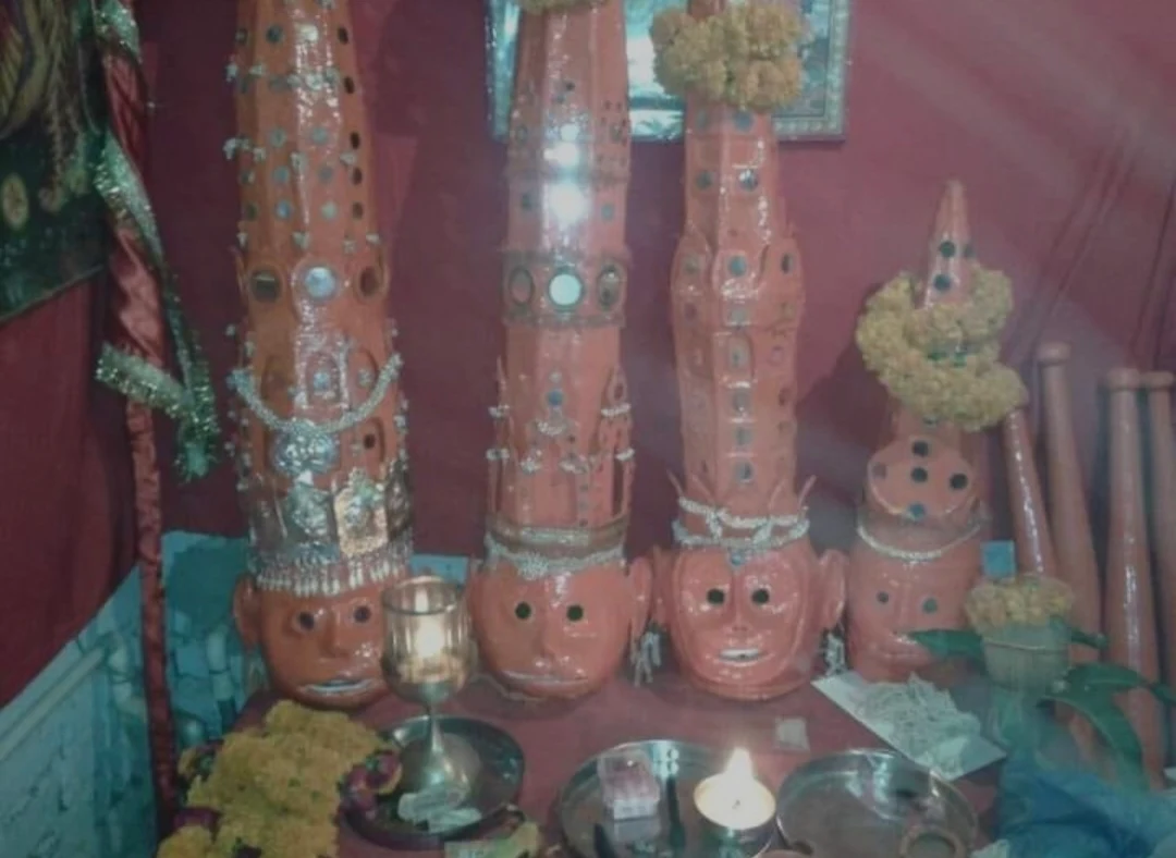 Swaroop and puja preparations · Samiti archive